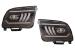 Faruri Full LED Ford Mustang V Pre-Facelift (2005-2009) Negru cu Semnal Dinamic Secvential