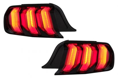 Stopuri Full LED pentru Ford Mustang VI S550 2015-2019 cu semnal secvențial