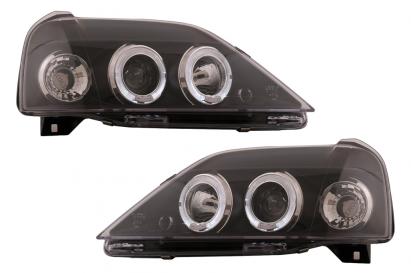 Faruri LED Angel Eyes Dacia Logan (2004-2008) Negru