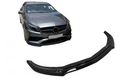 Lip bara fata Mercedes A-Class W176 AMG Facelift 2015-2018 negru lucios