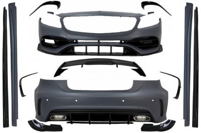Pachet exterior complet Mercedes A-Class W176 2012-2018 A45 Design cu eleron