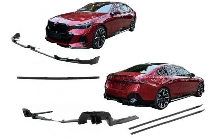 Pachet Exterior Aero BMW Seria 5 G60 M-Tech (2023-) Black Knight Design Negru Lucios