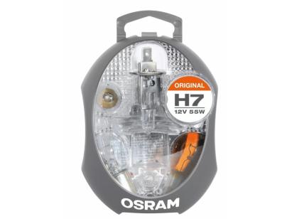 Trusa Lampi de Rezerva OSRAM 6 Bucati H7 P21W PY21W P21/5W R5W W5W Set de Lampi Auto
