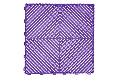 Pardoseală modulară ventilată violet pentru garaj, depozit și atelier