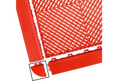 Colt Pardoseala Modulara Ventilata pentru Garaj Depozit Rosu