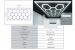 Sistem de iluminare plafon hexagonal LED Honeycomb 4,33 x 2,28 m