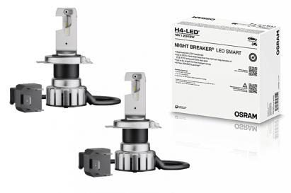 OSRAM NIGHT BREAKER LED SMART H4 64193DWNBSM Set 2 Becuri Auto Moto Omologare RAR