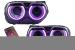 Faruri LED Dodge Challenger (2015-2024) Negru cu Lumini RGB