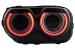 Faruri LED Dodge Challenger (2015-2024) Negru cu Lumini RGB