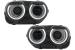 Faruri LED Dodge Challenger (2015-2024) Negru cu Lumini RGB