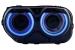 Faruri LED Dodge Challenger (2015-2024) Negru cu Lumini RGB