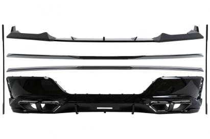 Pachet Exterior Aero BMW Seria 7 G70 M-Tech (2022-) Black Knight Design Negru Lucios