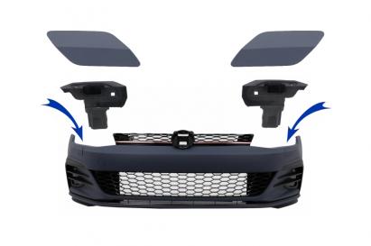 Capace spalatoare faruri pentru VW Golf 7.5 2017-2020, bara fata GTI Design
