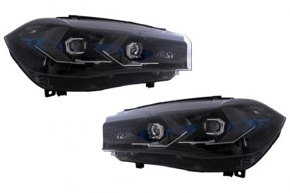 Faruri Full LED BMW X5 F15 (2013-2018) Conversie la G05 Design Negru