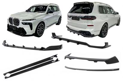 Pachet exterior aero BMW X7 G07 LCI M-Tech 2023+ Black Knight negru lucios