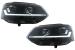 Faruri Full LED negre pentru VW Transporter T5 Facelift 2010-2015