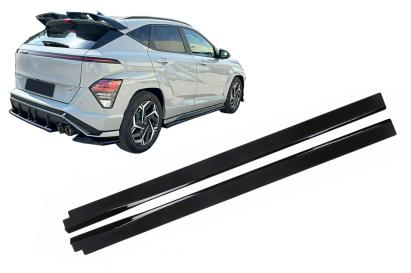 Extensii Praguri Laterale Hyundai Kona N-Line Mk2 (2023-) Negru Lucios