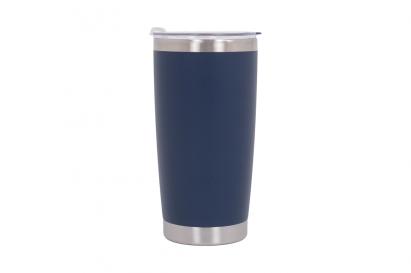 Cana Termoizolanta Otel Inoxidabil SS304 cu Capac Perete Dublu 590ml Albastru