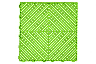 Pardoseală modulară ventilată pentru garaj și depozit, verde deschis