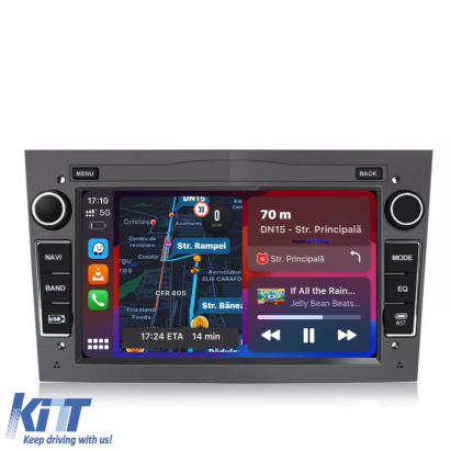 Navigatie Dedicata Opel, 7Inch, 2Gb Ram, 32Gb stocare, Carplay, Gri