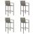 Set mobilier bar de grădină, 5 piese, gri, poliratan GartenMobel Dekor