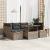 Set de canapele pentru grădină 7 pcs Gri Rattan poli GartenMobel Dekor