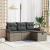 Set de canapele pentru grădină cu pernă 4 pcs Gri poliratan GartenMobel Dekor