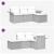 Set de canapele pentru grădină cu pernă 4 pcs Gri poliratan GartenMobel Dekor