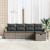Set de canapele pentru grădină cu pernă 5 pcs Gri poliratan GartenMobel Dekor