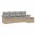 Set de canapele pentru grădină 5 pcs Beige și gri deschis GartenMobel Dekor