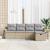 Set de canapele pentru grădină 5 pcs Beige și gri deschis GartenMobel Dekor
