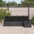 Set de canapele pentru grădină cu pernă 5 pcs Negru poliratan GartenMobel Dekor