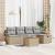 Set de canapele pentru grădină 6 pcs Beige și gri deschis GartenMobel Dekor