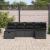Set de canapele pentru grădină cu pernă 6 pcs Negru poliratan GartenMobel Dekor