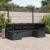 Set de canapele pentru grădină cu pernă 6 pcs Negru poliratan GartenMobel Dekor