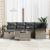 Set de canapele pentru grădină cu pernă 7 pcs Gri poliratan GartenMobel Dekor