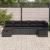 Set de canapele pentru grădină cu pernă 7 pcs Negru poliratan GartenMobel Dekor
