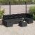 Set de canapele pentru grădină cu pernă 8 pcs Negru poliratan GartenMobel Dekor