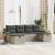 Set de canapele pentru grădină 6 pcs Gri deschis poliratan GartenMobel Dekor