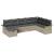 Set de canapele pentru grădină 8 pcs Gri deschis poliratan GartenMobel Dekor
