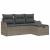 Set de canapele pentru grădină cu pernă 4 pcs Gri poliratan GartenMobel Dekor