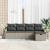 Set de canapele pentru grădină 5 pcs Gri deschis Rattan poli GartenMobel Dekor