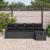 Set de canapele pentru grădină cu pernă 5 pcs Negru Rattan poli GartenMobel Dekor