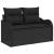 Set de canapele pentru grădină cu pernă 5 pcs Negru Rattan poli GartenMobel Dekor