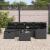 Set de canapele pentru grădină cu pernă 7 pcs Negru Rattan poli GartenMobel Dekor