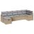 Set de canapea cu pernă 7 pcs Beige și gri deschis poliratan GartenMobel Dekor