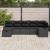 Set de canapea cu pernă cu depozitare 7 pcs Negru poliratan GartenMobel Dekor