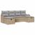Set de canapea cu pernă 6 pcs Beige și gri deschis poliratan GartenMobel Dekor