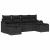 Set de canapea cu pernă cu depozitare 6 pcs Negru poliratan GartenMobel Dekor