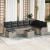 Set de canapea cu pernă Manual 9 pcs Gri deschis poliratan GartenMobel Dekor